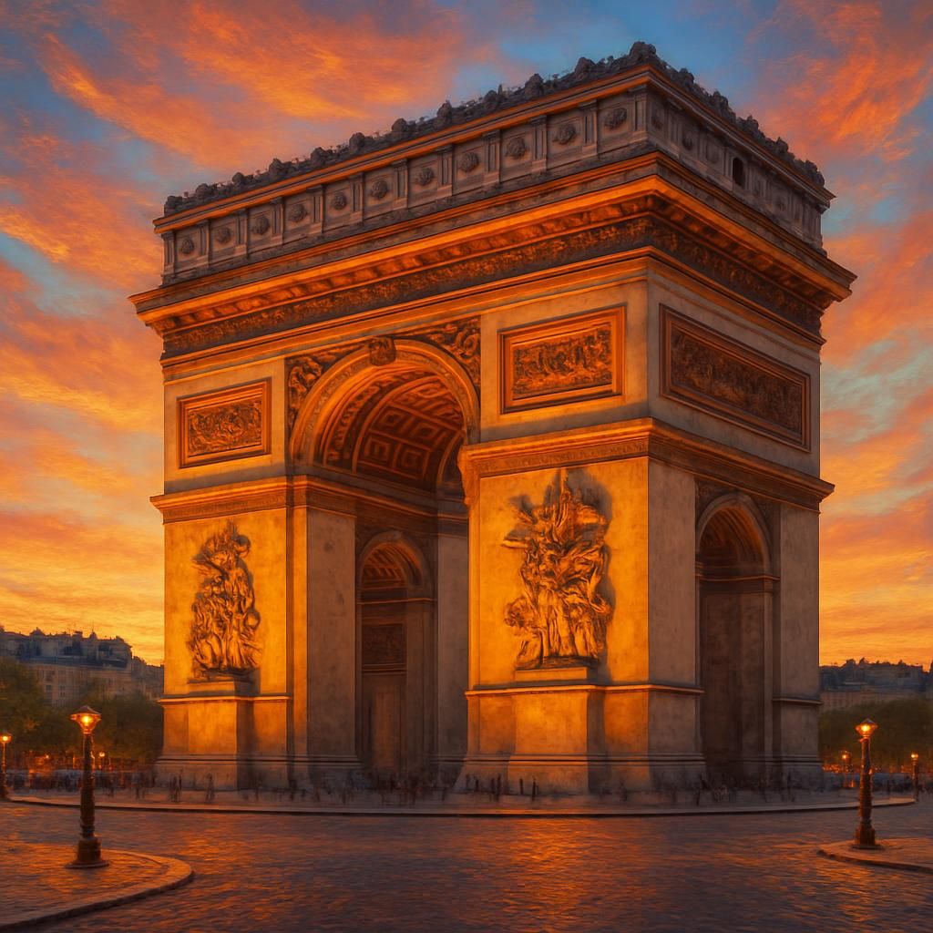 découvrez tout ce que vous devez savoir pour visiter l'arc de triomphe à paris : billets d'entrée, accès au sommet, horaires d'ouverture et conseils pratiques pour une visite inoubliable.